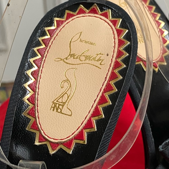 20th Anniversary Christian Louboutin Bow Bow 100mm PVC 40EU - Picture 5 of 12